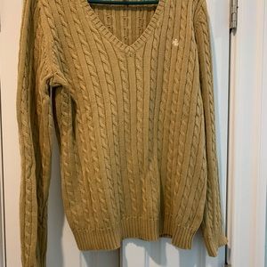 Ralph Lauren Cable Knit Sweater in Tan